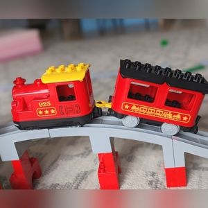 Duplo steam train set plus bridge